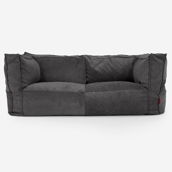 2-Sitzer Albert Sitzsacksofa - Feincord Anthrazit 01