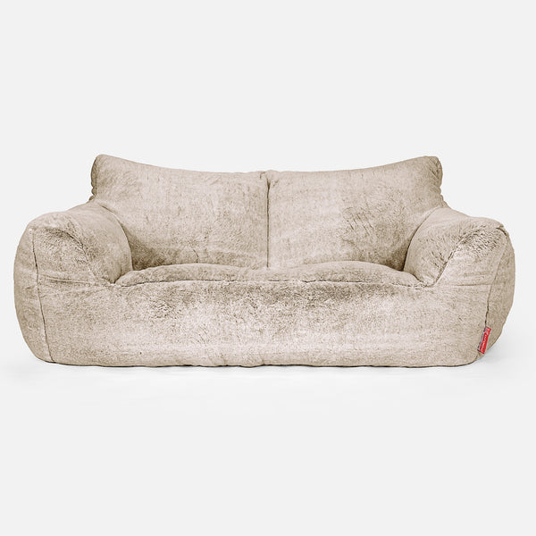 Josephine Sitzsack Sofa - Kaninchen Kunstfell Goldbraun 01