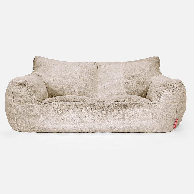 Josephine Sitzsack Sofa - Kaninchen Kunstfell Goldbraun 01