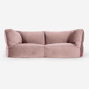 2-Sitzer Albert Sitzsacksofa - Samt Pink
