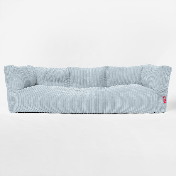 3-Sitzer Albert Sitzsacksofa - Cord Baby Blau 01