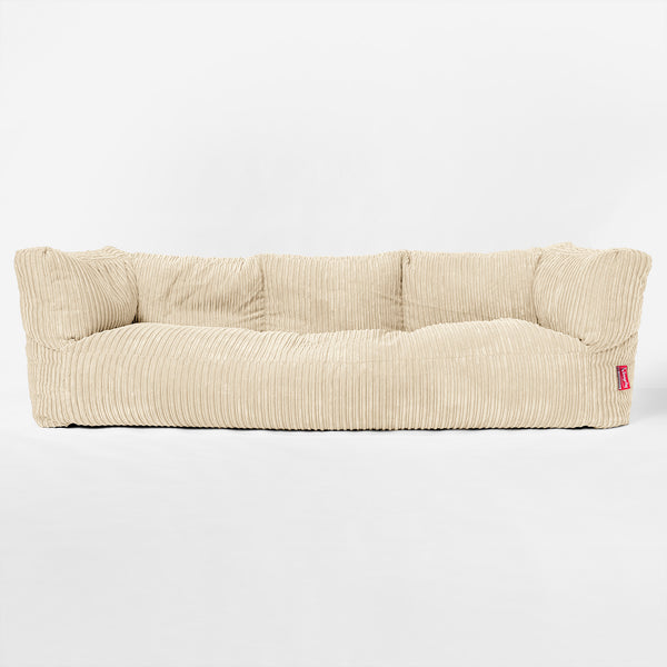 3-Sitzer Albert Sitzsacksofa - Cord Creme 01