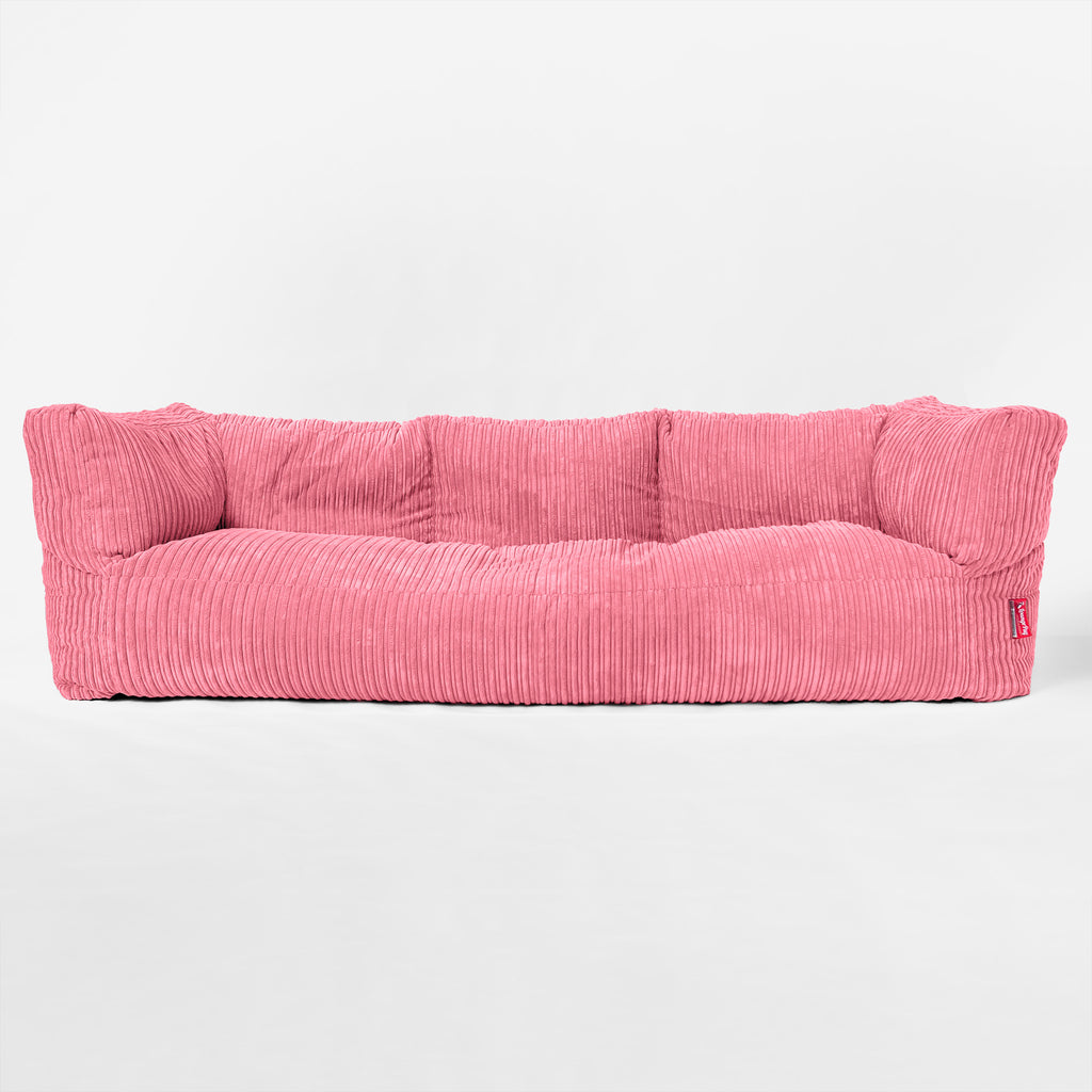 3-Sitzer Albert Sitzsacksofa - Cord Koralle 01
