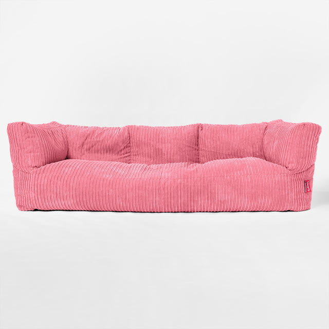 3-Sitzer Albert Sitzsacksofa - Cord Koralle 01