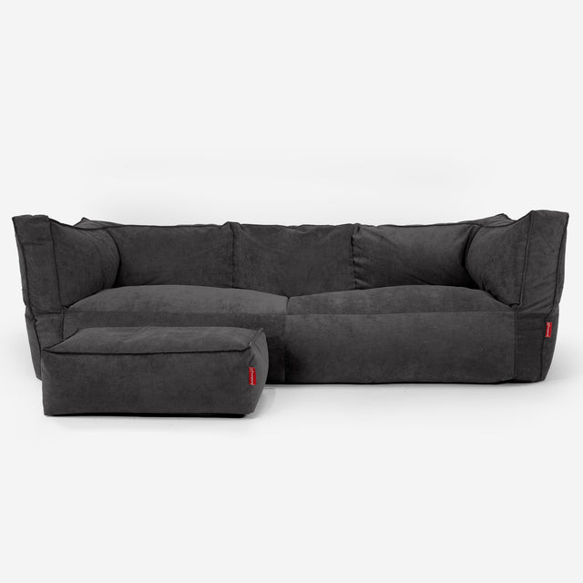 3-Sitzer Albert Sitzsacksofa - Feincord Anthrazit 02