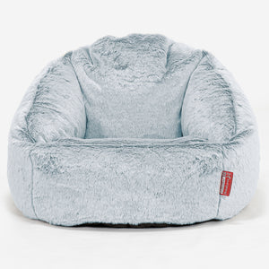 Bubble Sitzsack Sessel - Kaninchen Kunstfell Pastellblau