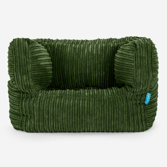 Albert Kinder Sitzsack Sessel 1-5 Jahre - Cord Nadelwaldgrün_01