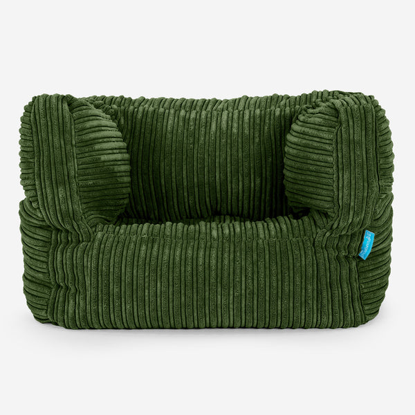 Albert Kinder Sitzsack Sessel 1-5 Jahre - Cord Nadelwaldgrün_01