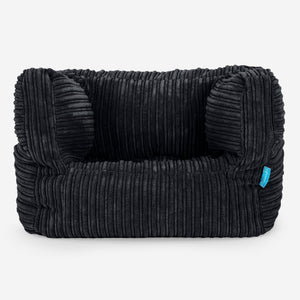 Albert Kinder Sitzsack Sessel 1-5 Jahre - Cord Schwarz
