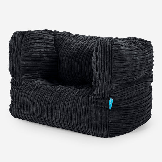 Albert Kinder Sitzsack Sessel 1-5 Jahre - Cord Schwarz_02