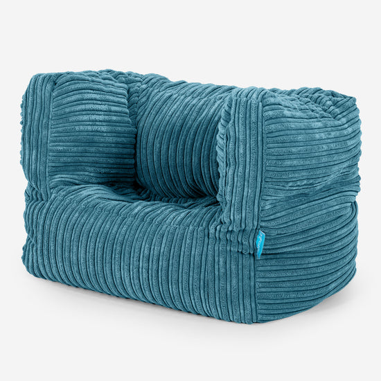 Albert Kinder Sitzsack Sessel 1-5 Jahre - Cord Türkis_02