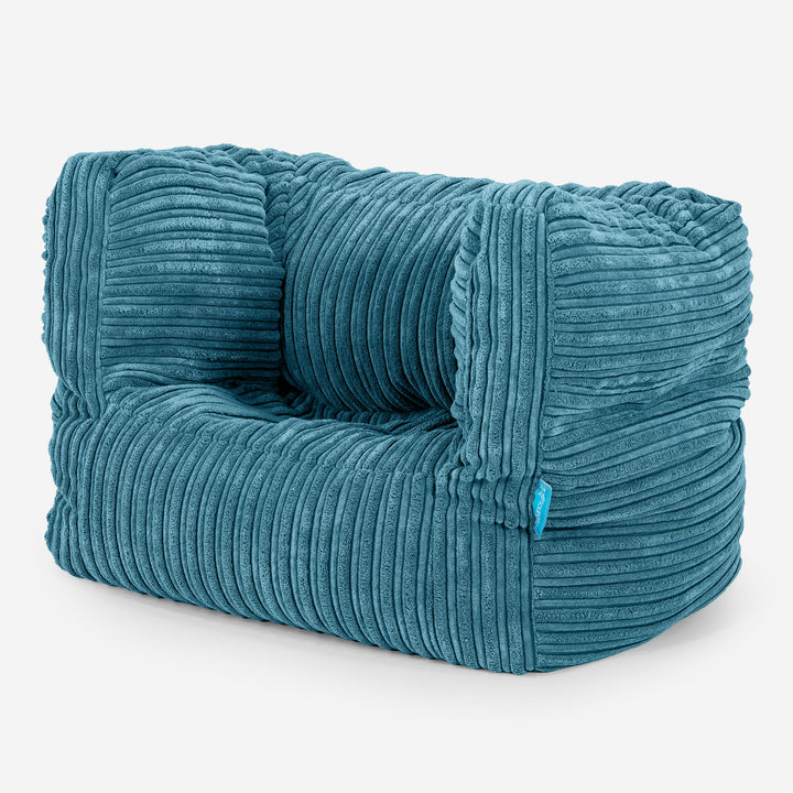 Albert Kinder Sitzsack Sessel 1-5 Jahre - Cord Türkis_02