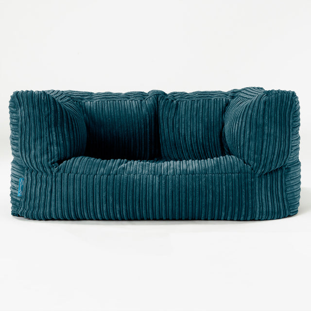 Kindersofa Albert 2-6 jahren - Cord Blaugrün_01