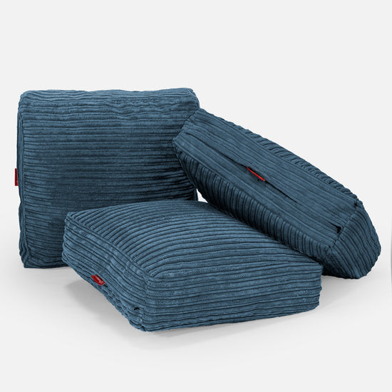 Bodenkissen - Cord Marineblau 04