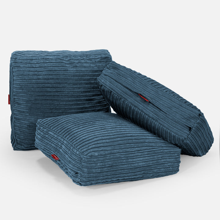 Bodenkissen - Cord Marineblau 04