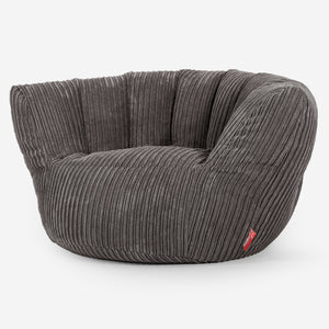 Charles Vintish Sitzsack - Cord Graphitgrau