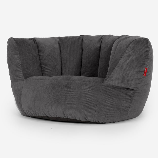 Charles Vintish Sitzsack - Feincord Anthrazit 02