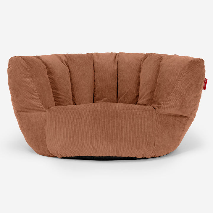 Charles Vintish Sitzsack - Feincord Bernsteinfarbe 01