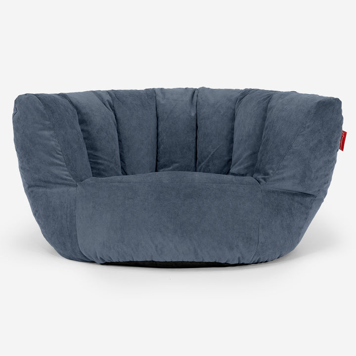 Charles Vintish Sitzsack - Feincord Marineblau 01