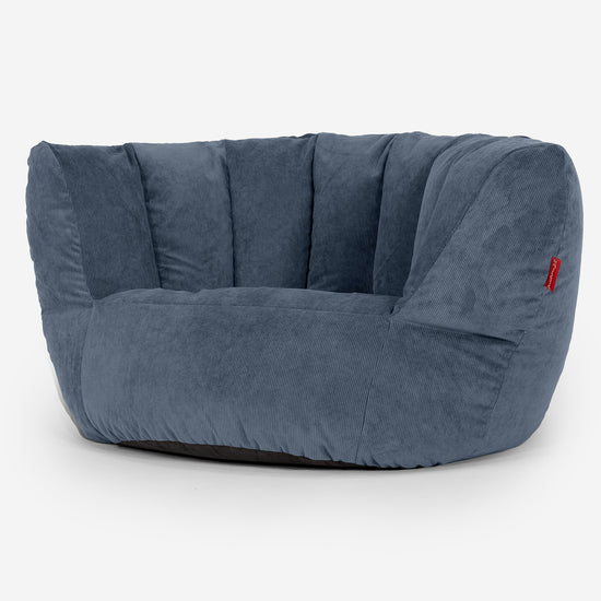 Charles Vintish Sitzsack - Feincord Marineblau 02