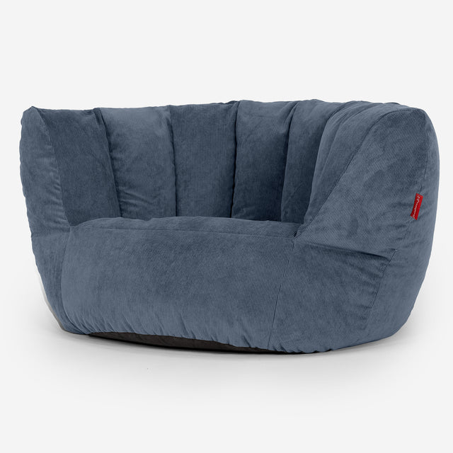 Charles Vintish Sitzsack - Feincord Marineblau 02