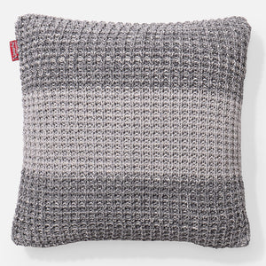 Dekokissen / Sofa Kissenbezug 47 x 47cm - Gestrickte Chester Grau