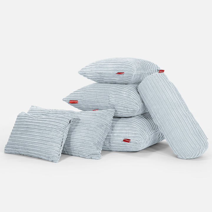 Riesen Kissen 40 x 80cm - Cord Baby Blau 04