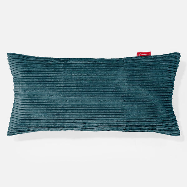 Riesen Kissen 40 x 80cm - Cord Blaugrün 01