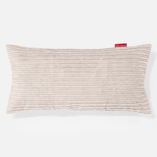 CloudSac 50 Riesen Memory-Schaum Kissen 40 x 80cm - Cord Creme 01