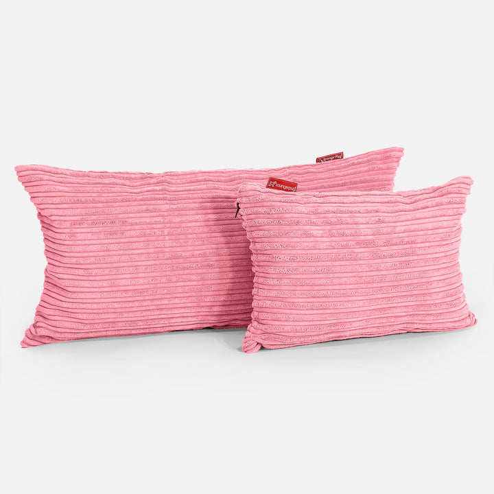 Riesen Kissen 40 x 80cm - Cord Koralle 03