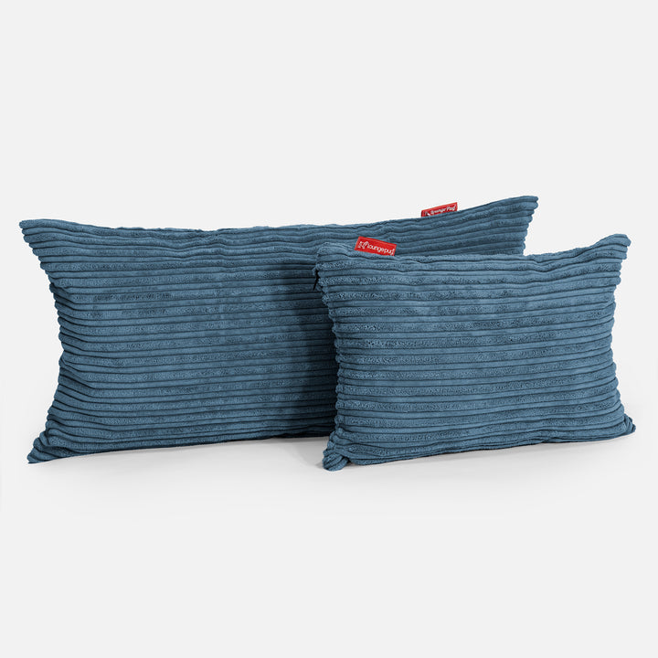 Riesen Kissen 40 x 80cm - Cord Marineblau 03