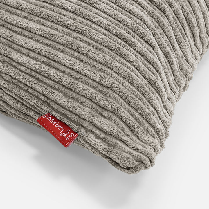 Riesen Kissen 40 x 80cm - Cord Nerzfarben 02