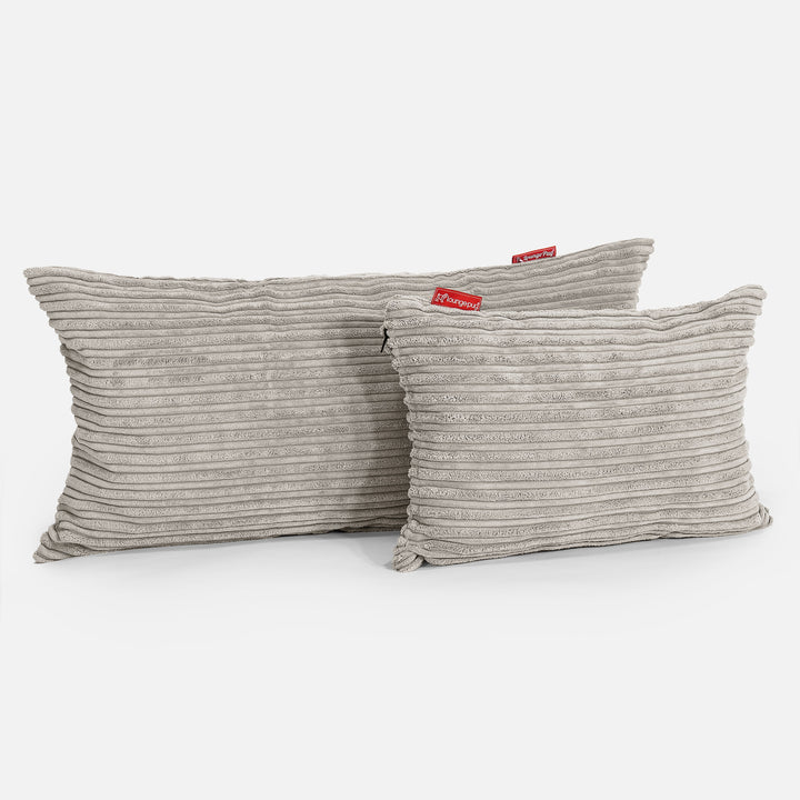 Riesen Kissen 40 x 80cm - Cord Nerzfarben 03