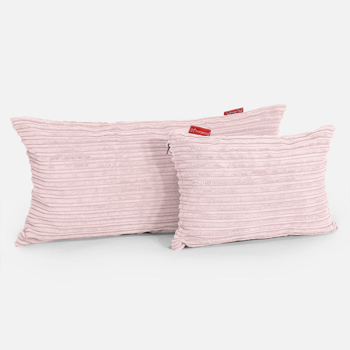 Riesen Kissen 40 x 80cm - Cord Rosa 03