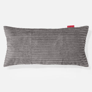 Riesen Dekokissen / Sofa Kissenbezug 40 x 70cm - Cord Graphitgrau