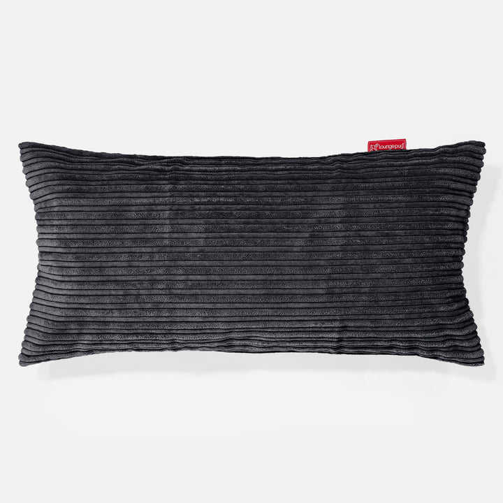 Riesen Kissen 40 x 80cm - Cord Schwarz 01