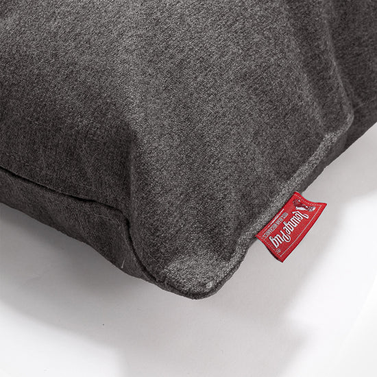 Riesen Kissen 40 x 80cm - Interalli Wolle Grau 02