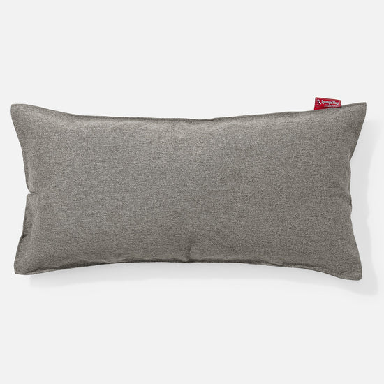 Riesen Kissen 40 x 80cm - Interalli Wolle Silber 01