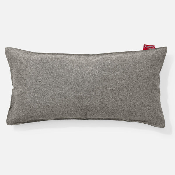 CloudSac 50 Riesen Memory-Schaum Kissen 40 x 80cm - Interalli Wolle Silber 01
