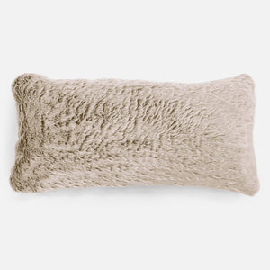 Riesen Dekokissen / Sofa Kissenbezug 40 x 70cm - Kaninchen Kunstfell Goldbraun