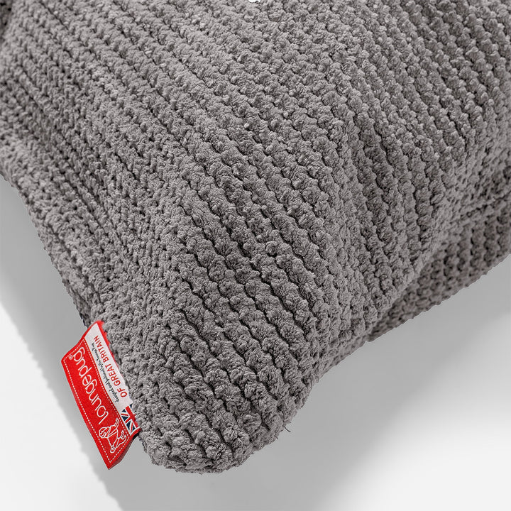 Riesen Kissen 40 x 80cm - Pom-Pom Anthrazit 02
