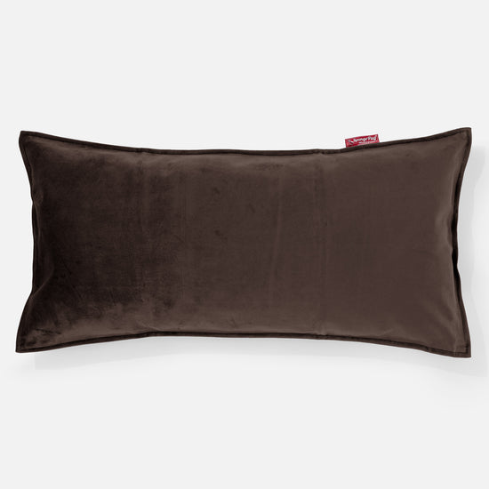 Riesen Kissen 40 x 80cm - Samt Espresso 01