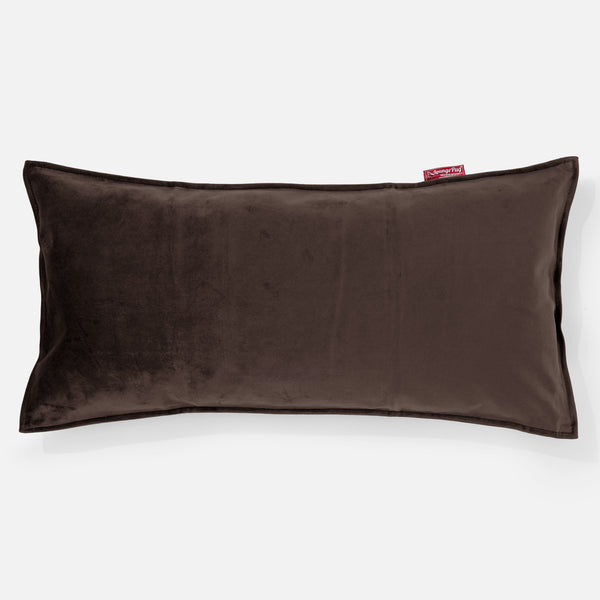 Riesen Kissen 40 x 80cm - Samt Espresso 01