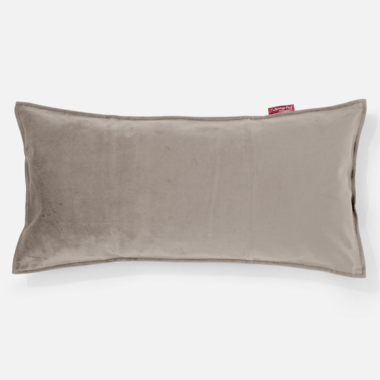 Riesen Kissen 40 x 80cm - Samt Nerzfarben 01