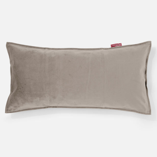 Riesen Kissen 40 x 80cm - Samt Nerzfarben 01
