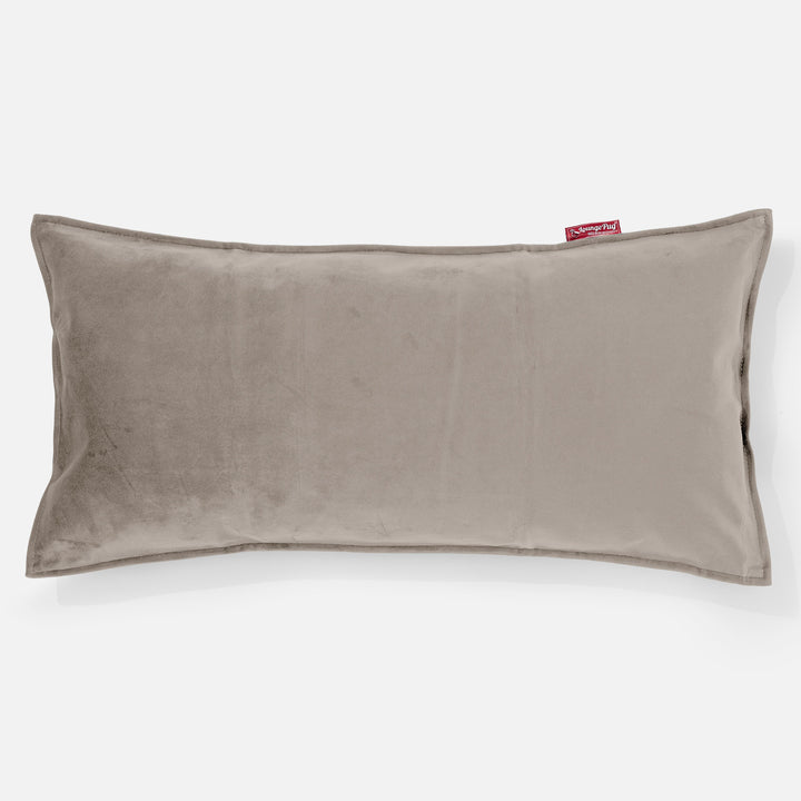 Riesen Kissen 40 x 80cm - Samt Nerzfarben 01