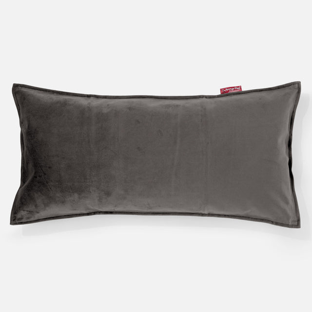 Riesen Kissen 40 x 80cm - Samt Schiefergrau 01