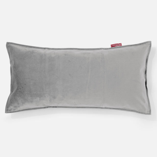 Riesen Kissen 40 x 80cm - Samt Silber 01