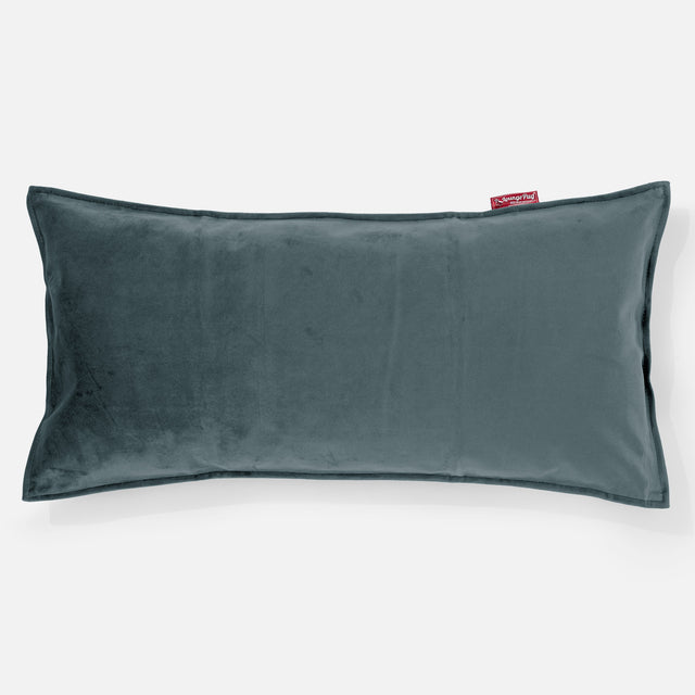 Riesen Kissen 40 x 80cm - Samt Türkis 01