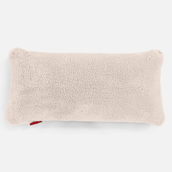 Riesen Kissen 40 x 80cm - Teddy Kunstfell Creme 01